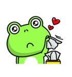 Frog Bo's life-I'm in love (English)（個別スタンプ：28）