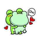 Frog Bo's life-I'm in love (English)（個別スタンプ：33）