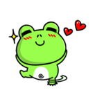 Frog Bo's life-I'm in love (English)（個別スタンプ：34）