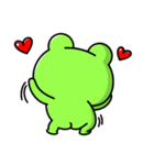 Frog Bo's life-I'm in love (English)（個別スタンプ：36）
