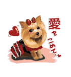 <Kawaii>Dog's Sticker winter ver.1（個別スタンプ：9）