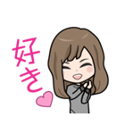恋に恋焦がれる☆女の子スタンプvo.1（個別スタンプ：1）