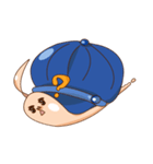 Snail with hat（個別スタンプ：7）