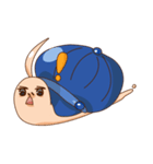 Snail with hat（個別スタンプ：8）