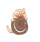 Snail with hat（個別スタンプ：9）