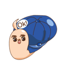 Snail with hat（個別スタンプ：12）