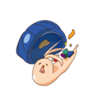 Snail with hat（個別スタンプ：13）