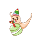 Snail with hat（個別スタンプ：19）
