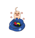 Snail with hat（個別スタンプ：21）