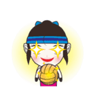 Little girl playing volleyball（個別スタンプ：4）