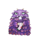 little purple monster（個別スタンプ：1）