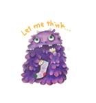 little purple monster（個別スタンプ：2）