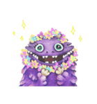 little purple monster（個別スタンプ：4）