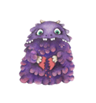 little purple monster（個別スタンプ：5）