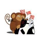 Bad guys - monkey and cat（個別スタンプ：19）