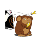 Bad guys - monkey and cat（個別スタンプ：22）