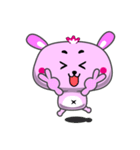 Pink Small Bunny（個別スタンプ：15）