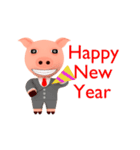 Gentlepig-Happy New Year（個別スタンプ：10）