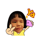 Kid with cat and French bull dog（個別スタンプ：15）