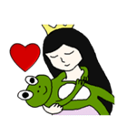 Confessions frog and princess（個別スタンプ：18）