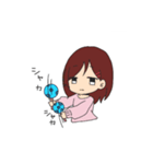 無口女子（個別スタンプ：6）