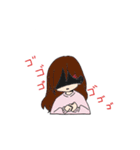 無口女子（個別スタンプ：9）