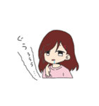 無口女子（個別スタンプ：11）