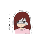 無口女子（個別スタンプ：12）