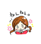 ほのぼの少女みのりちゃん（個別スタンプ：1）