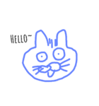 Little blue cat（個別スタンプ：1）