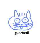 Little blue cat（個別スタンプ：7）