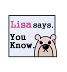 Lisa Says（個別スタンプ：7）