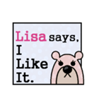 Lisa Says（個別スタンプ：8）