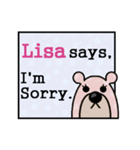 Lisa Says（個別スタンプ：13）