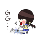 Girl ＆ Rabbit Team（個別スタンプ：36）