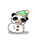 雪パンダ（個別スタンプ：3）