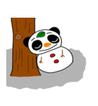 雪パンダ（個別スタンプ：9）
