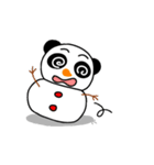 雪パンダ（個別スタンプ：15）