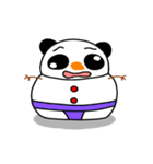 雪パンダ（個別スタンプ：21）