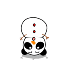 雪パンダ（個別スタンプ：24）