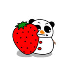 雪パンダ（個別スタンプ：25）