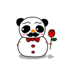 雪パンダ（個別スタンプ：37）
