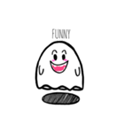 Cute Little Ghost (Eng.ver)（個別スタンプ：9）