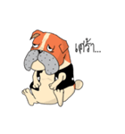 My girlfriend is a cat and I am a dog.（個別スタンプ：6）