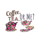 coffee, tea or me？（個別スタンプ：11）