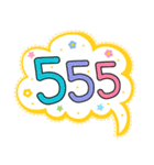 Lovely talk balloon message sweet（個別スタンプ：19）