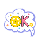 Lovely talk balloon message sweet（個別スタンプ：39）