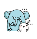 Hughug Elephant ＆ Cucu Bunny（個別スタンプ：3）