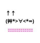 日常の顔文字（個別スタンプ：3）