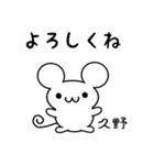 久野さん用ねずみくん（個別スタンプ：14）